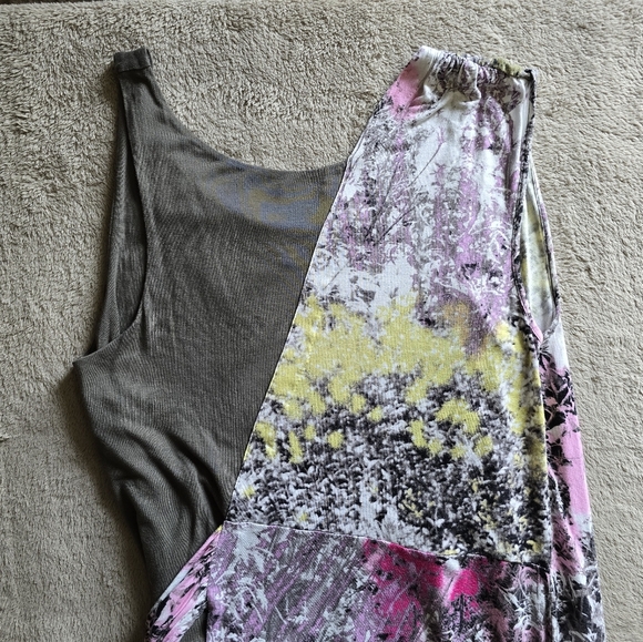 Anthropologie Leifsdottir Crushed Chroma Asymmetrical tank dress size medium - Picture 10 of 16